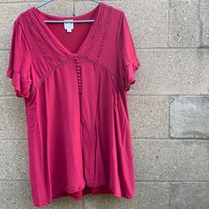 Blue Rain Relax Fit Boho Dress Red Dress Label